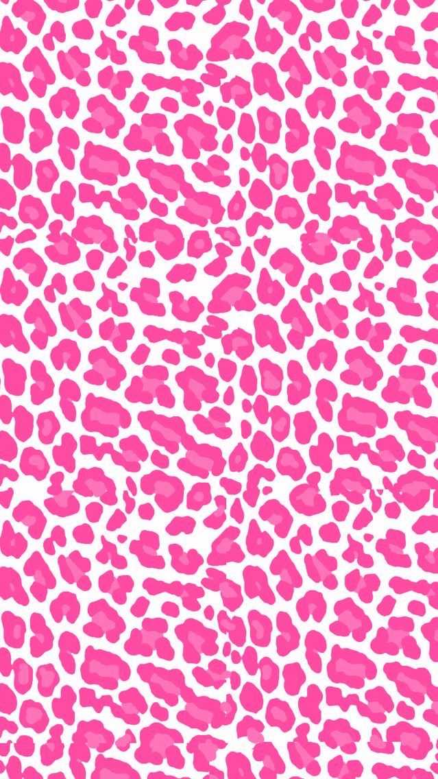 Cheetah Pink Preppy Wallpaper 1