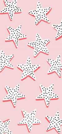 Stars Pink Preppy Wallpaper 40
