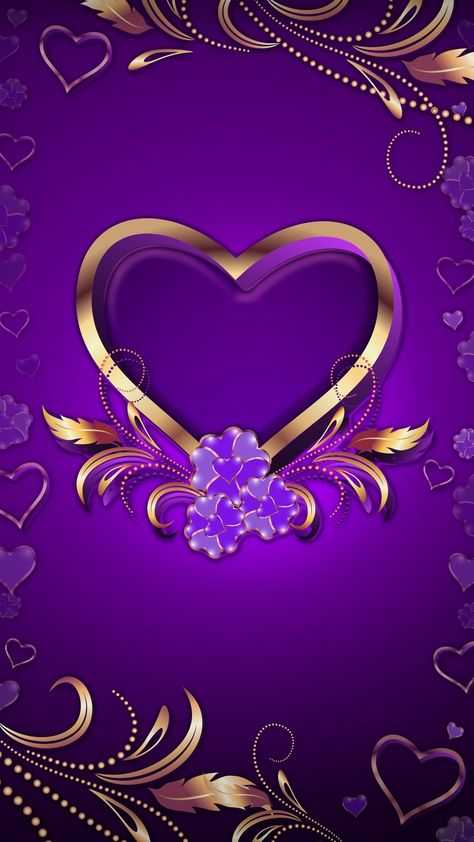 Aesthetic Purple Heart Wallpaper 1