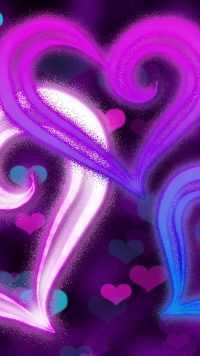 Phone Purple Heart Wallpaper 20