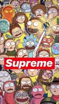 Supreme Rick And Morty Wallpaper 13
