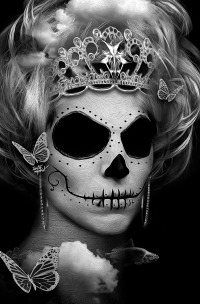 Black Santa Muerte Wallpaper 49