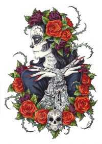 Aeshteic Santa Muerte Wallpaper 48