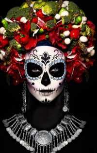Vegetable Santa Muerte Wallpaper 43