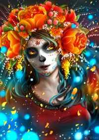 4k Santa Muerte Wallpaper 10