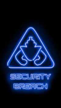 Blue Fnaf Security Breach Wallpaper 8