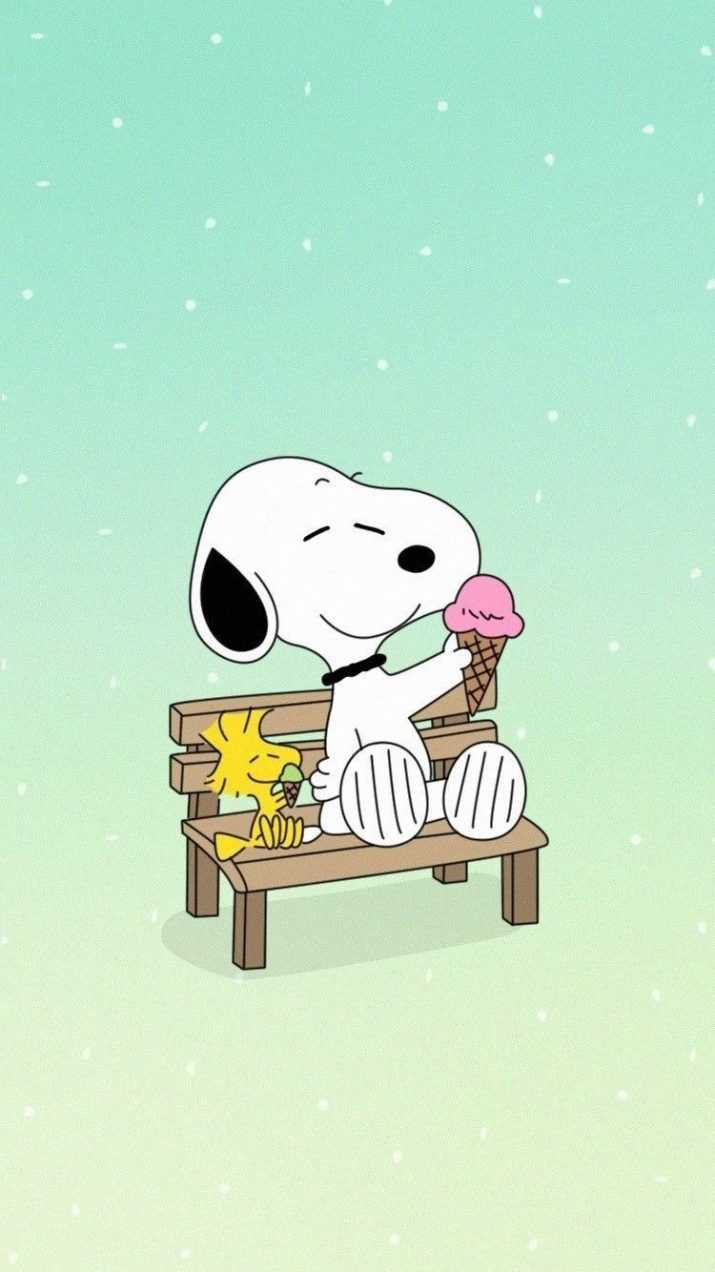 Ice Cream Snoopy Wallpaper 1
