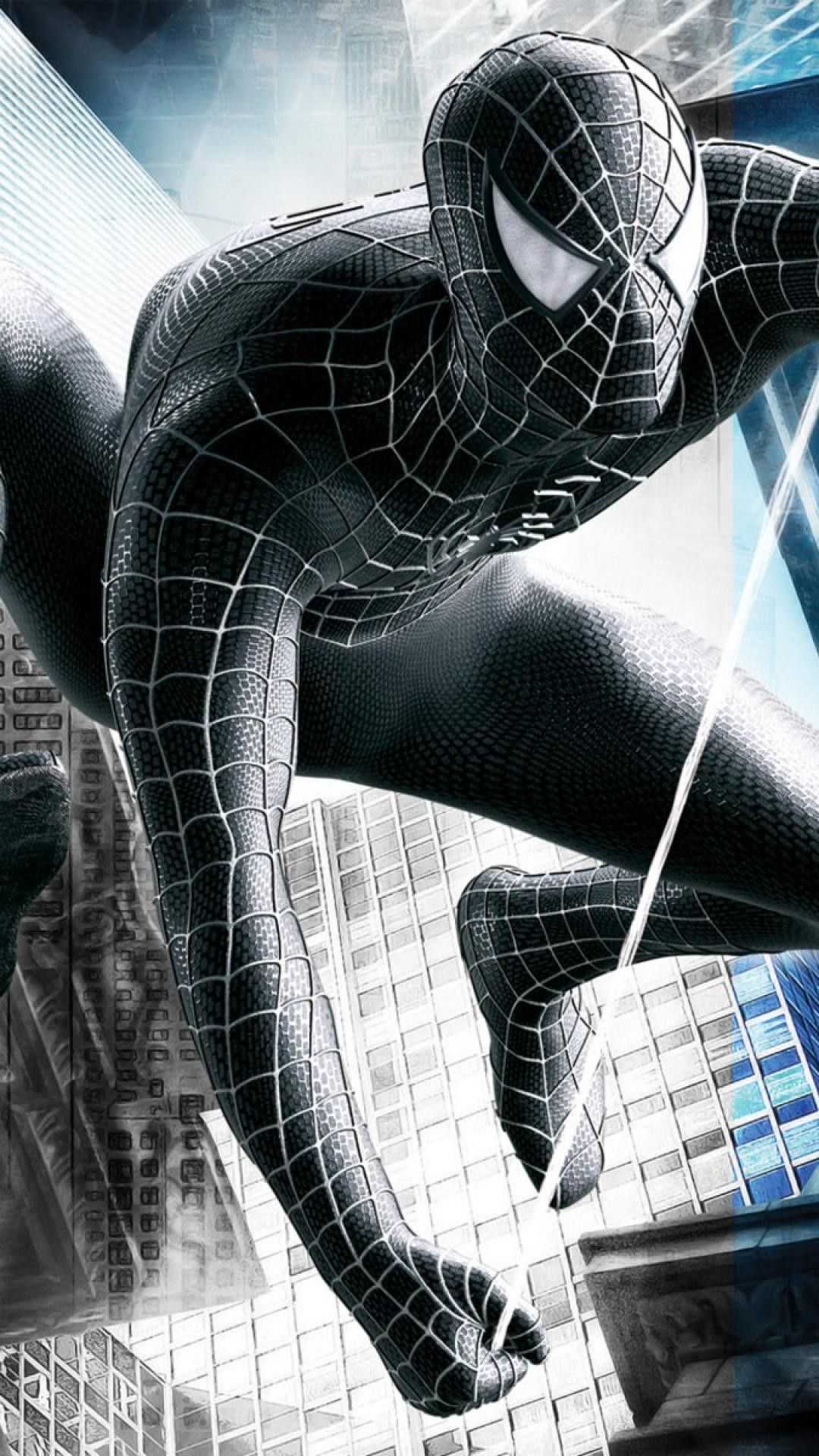 Black Spider Man Wallpaper 4k 1