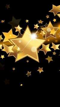 Gold Star Background Wallpaper 37