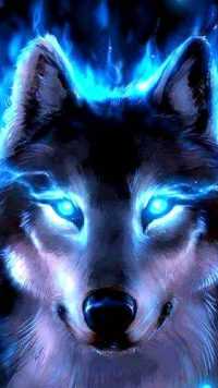 Android Blue Wolf Wallpaper 32