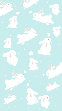 Baby Blue Bunny Wallpaper 17