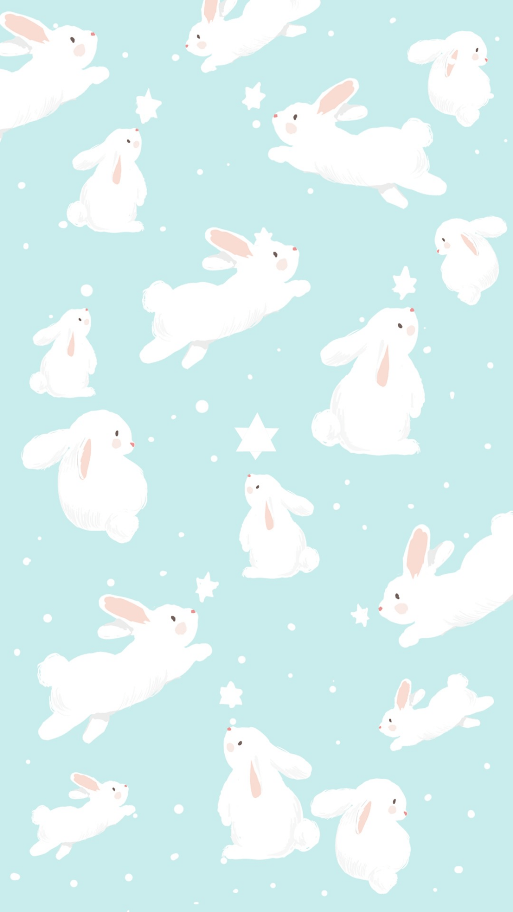 Baby Blue Bunny Wallpaper 1