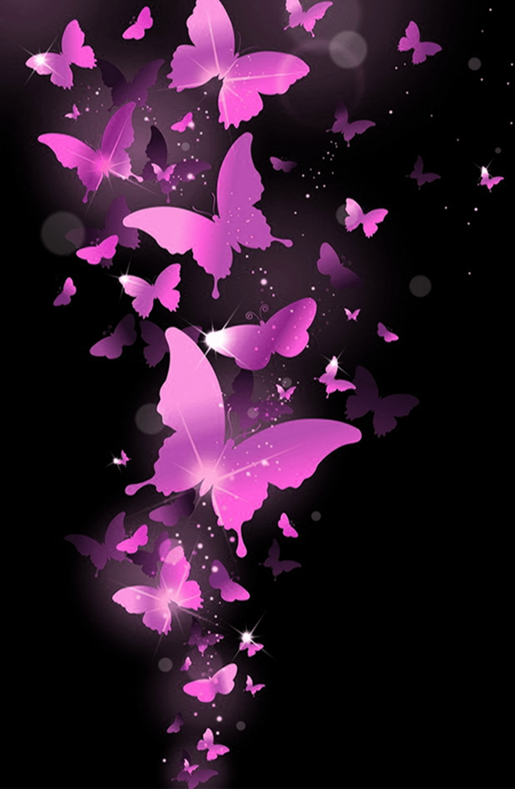 Mobile Butterflies Wallpaper 1