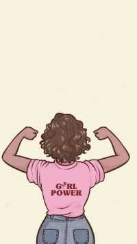 Black Cartoon Girl Power Wallpaper 23