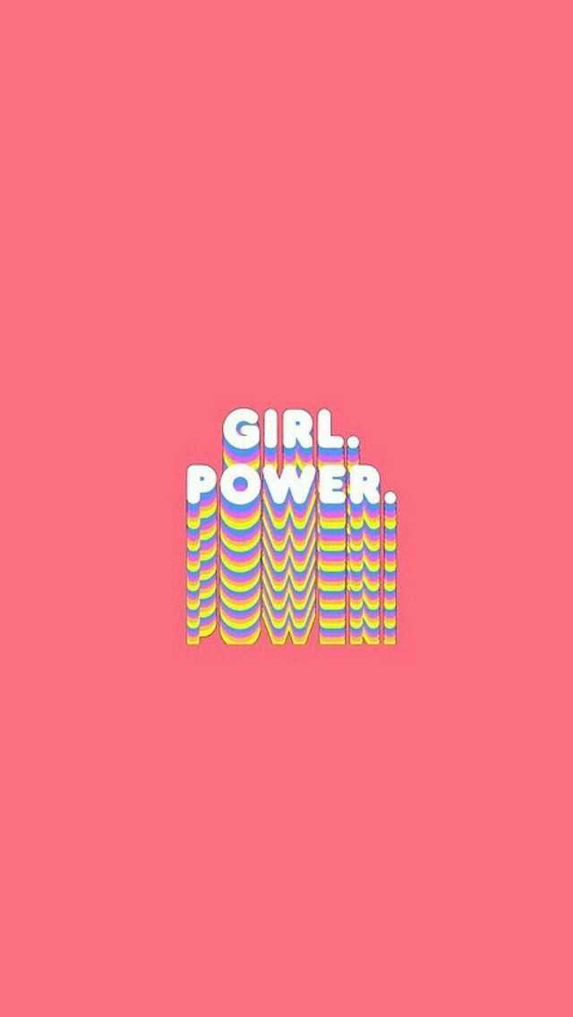 Pink Girl Power Wallpaper 1