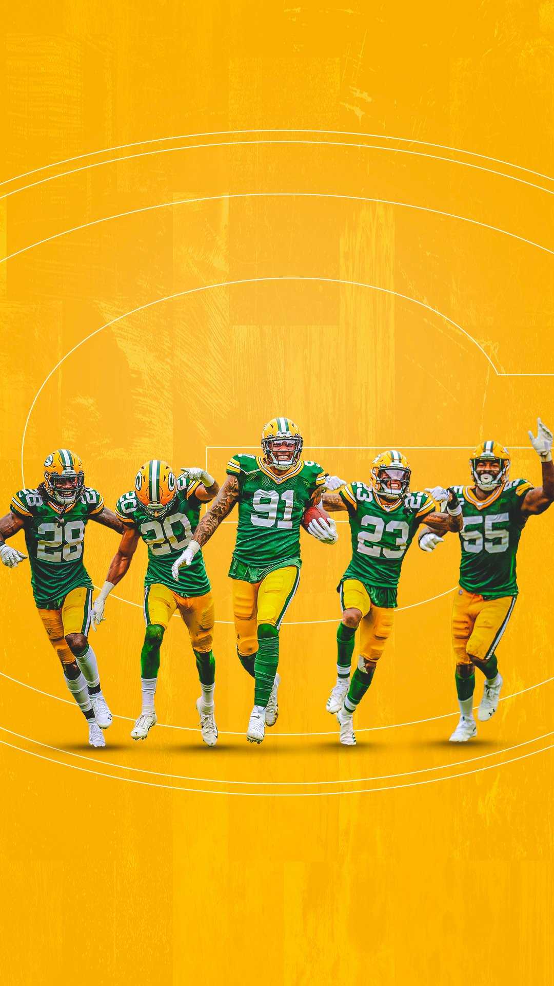 Yellow Green Bay Packers Wallpaper 1