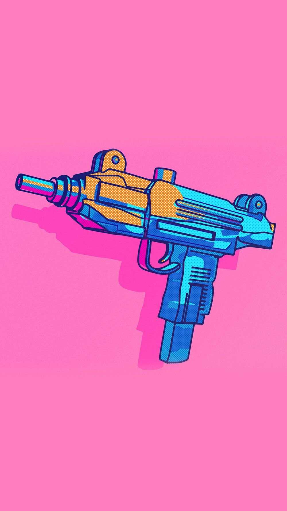 Cartoon Gun Wallpaper 1