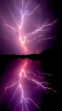 Purple Lightning Wallpaper 25
