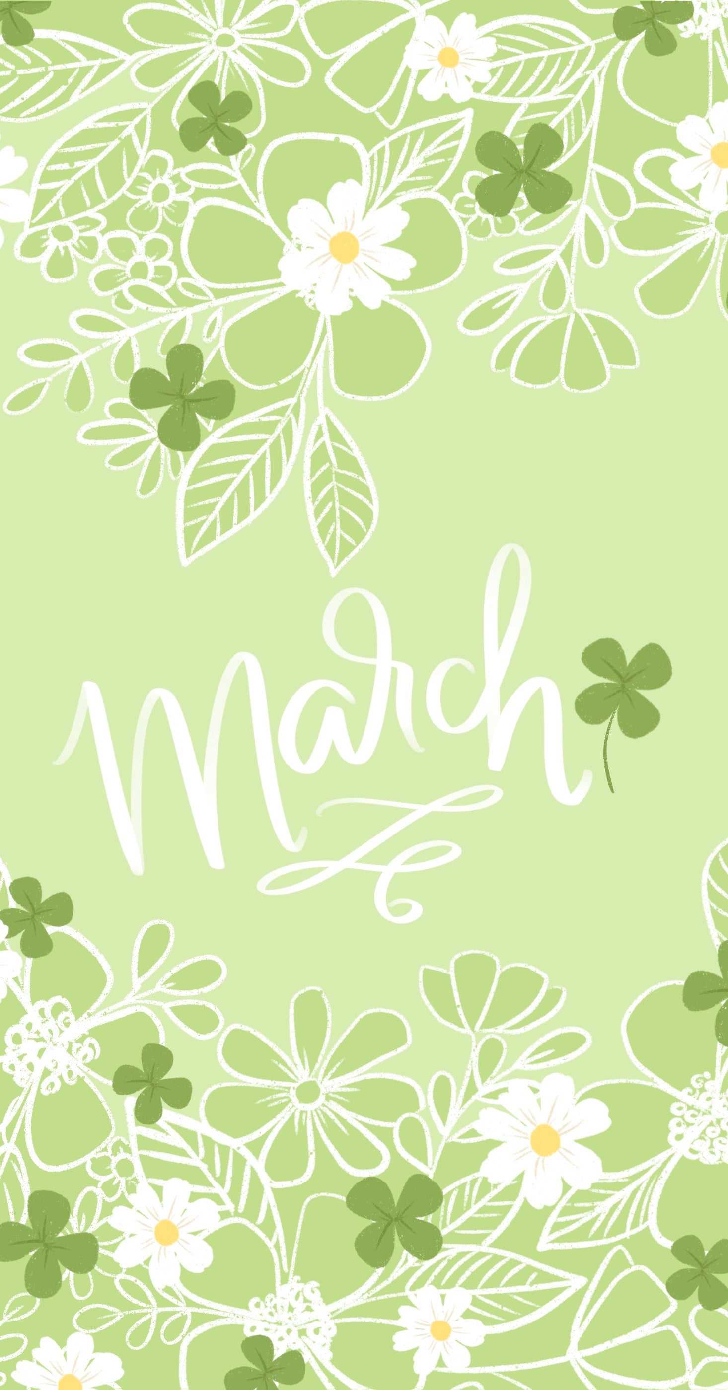 Iphone Sage Green March Wallpaper 1
