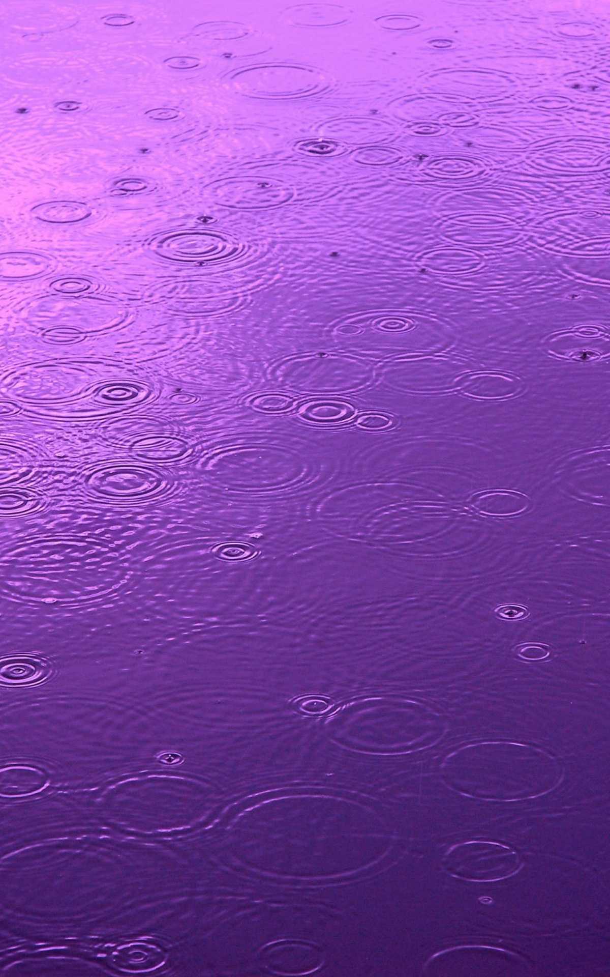 Rain Purple Aesthetic Wallpaper 1