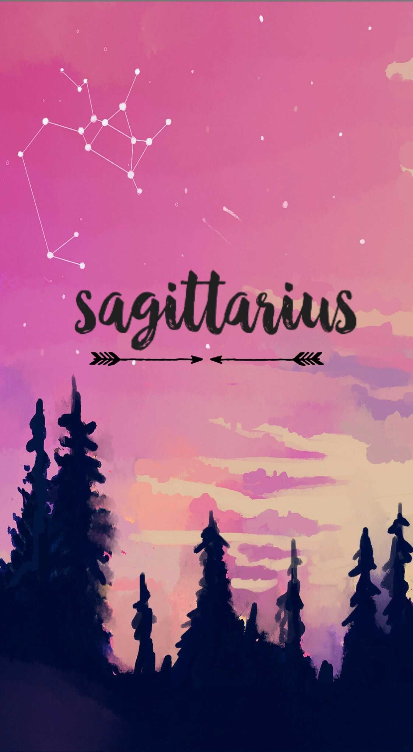 Pink Sagittarius Wallpaper 1
