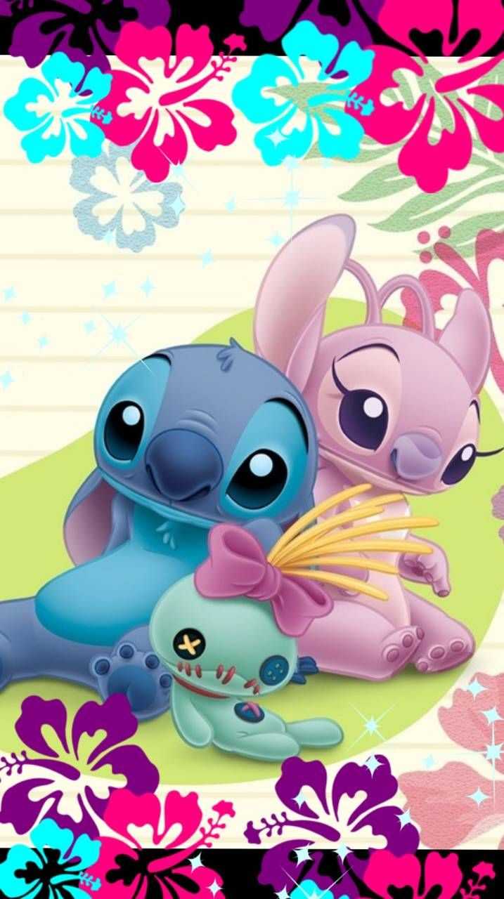 Mobile Stitch And Angel Wallpaper 1