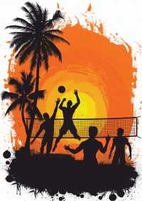 Sunset Volleyball Wallpaper 43