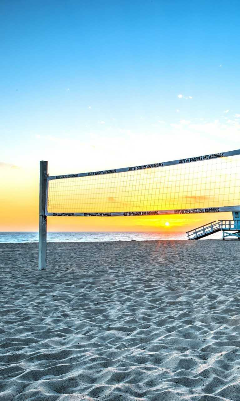 Hd Sunset Volleyball Wallpaper 1