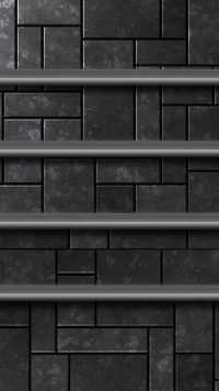 Matte Black Wallpaper With Shelves 8