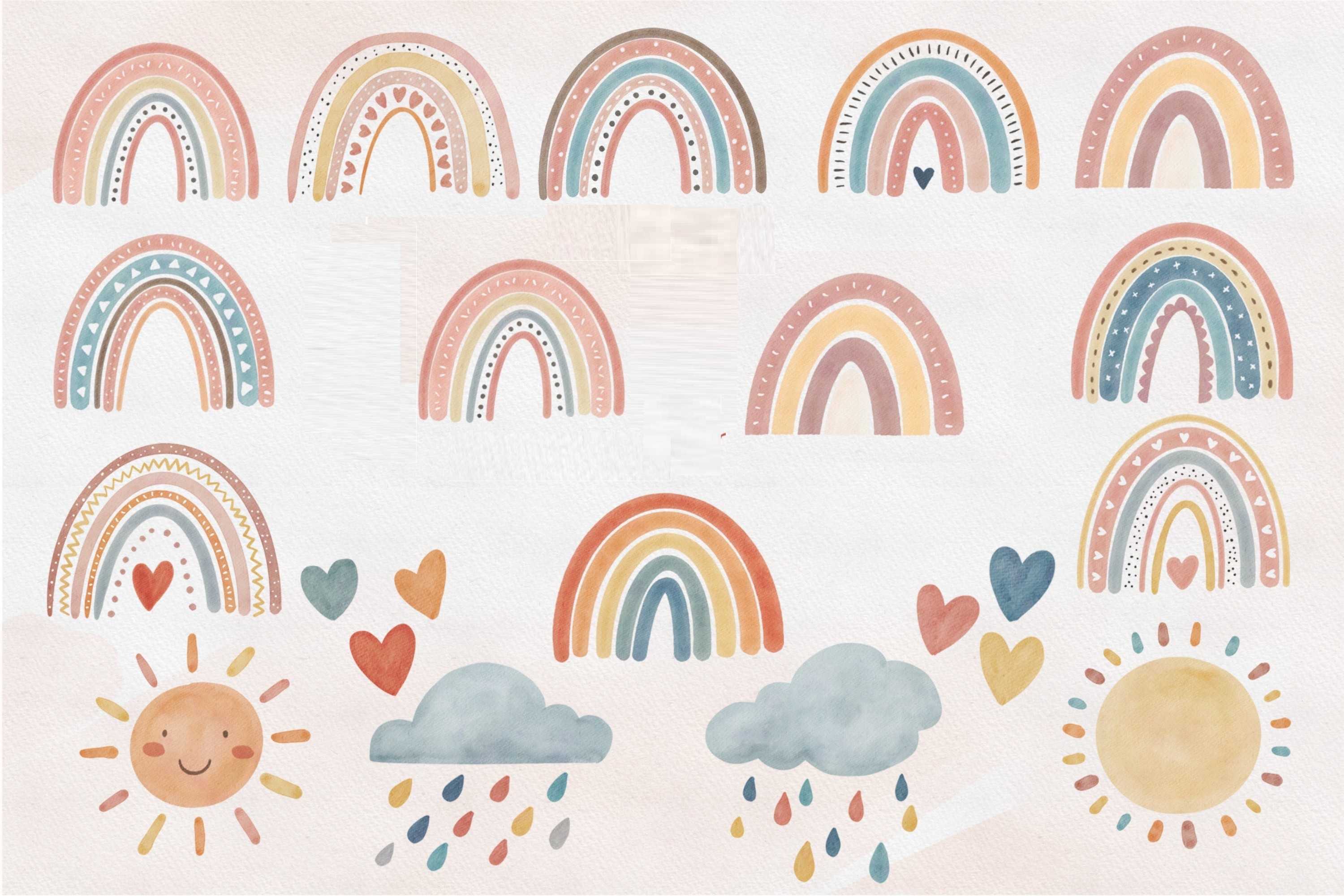 Cute Boho Rainbow Wallpaper 1