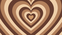 Heart Brown Aesthetic Wallpaper Laptop 4