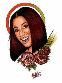 Paint Cardi B Wallpaper 45