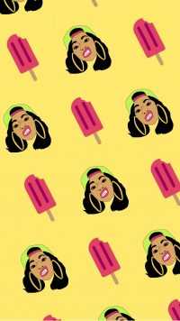 Cartoon Cardi B Wallpaper 50