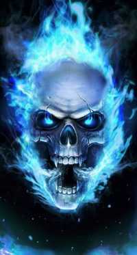 Blue Skull Ghost Rider Wallpaper 28