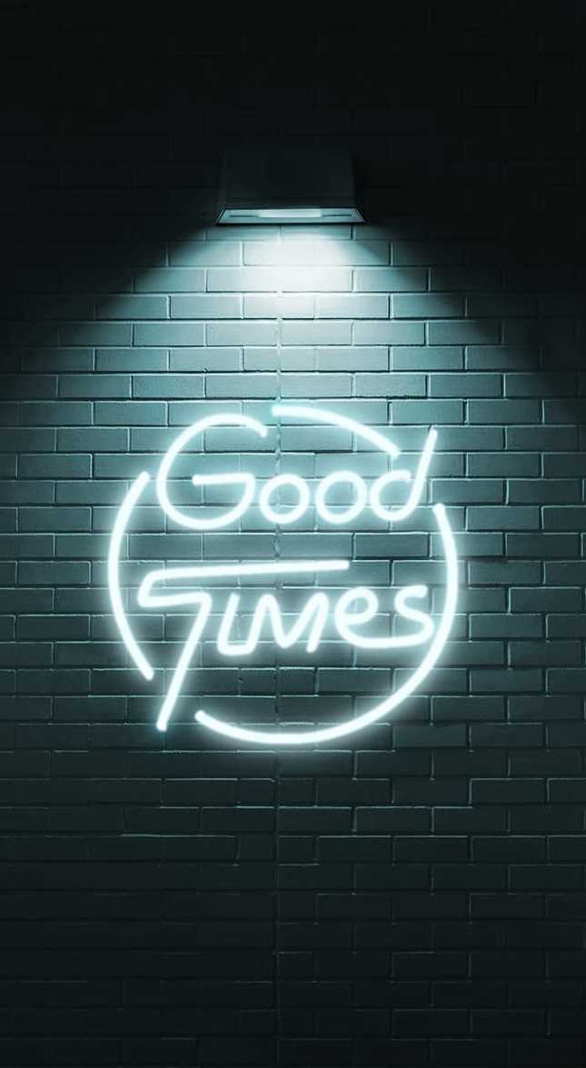 Neon Good Vibes Wallpaper 1