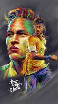 Paint Neymar Wallpaper 23