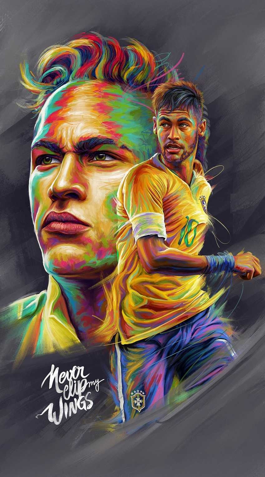 Paint Neymar Wallpaper 1