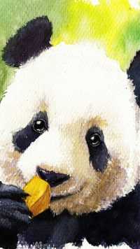 Pastel Cute Panda Wallpaper 48