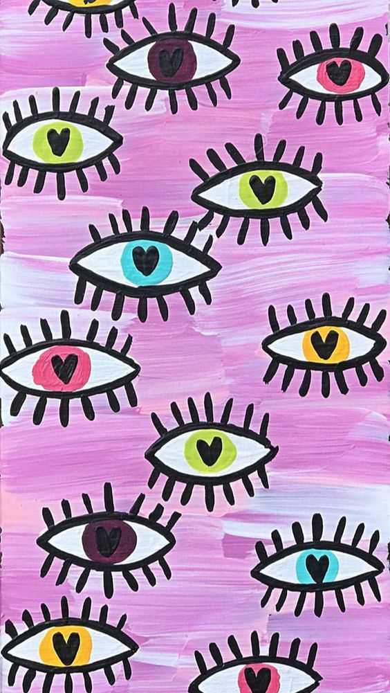 Phone Heart With Eyes Wallpaper - Wallpaper Sun