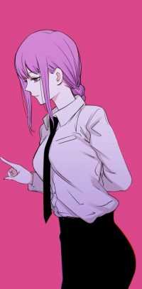 Pink Makima Wallpaper 21