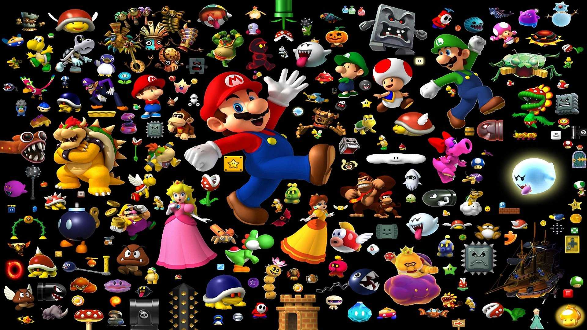 Symbols Super Mario Wallpaper 1