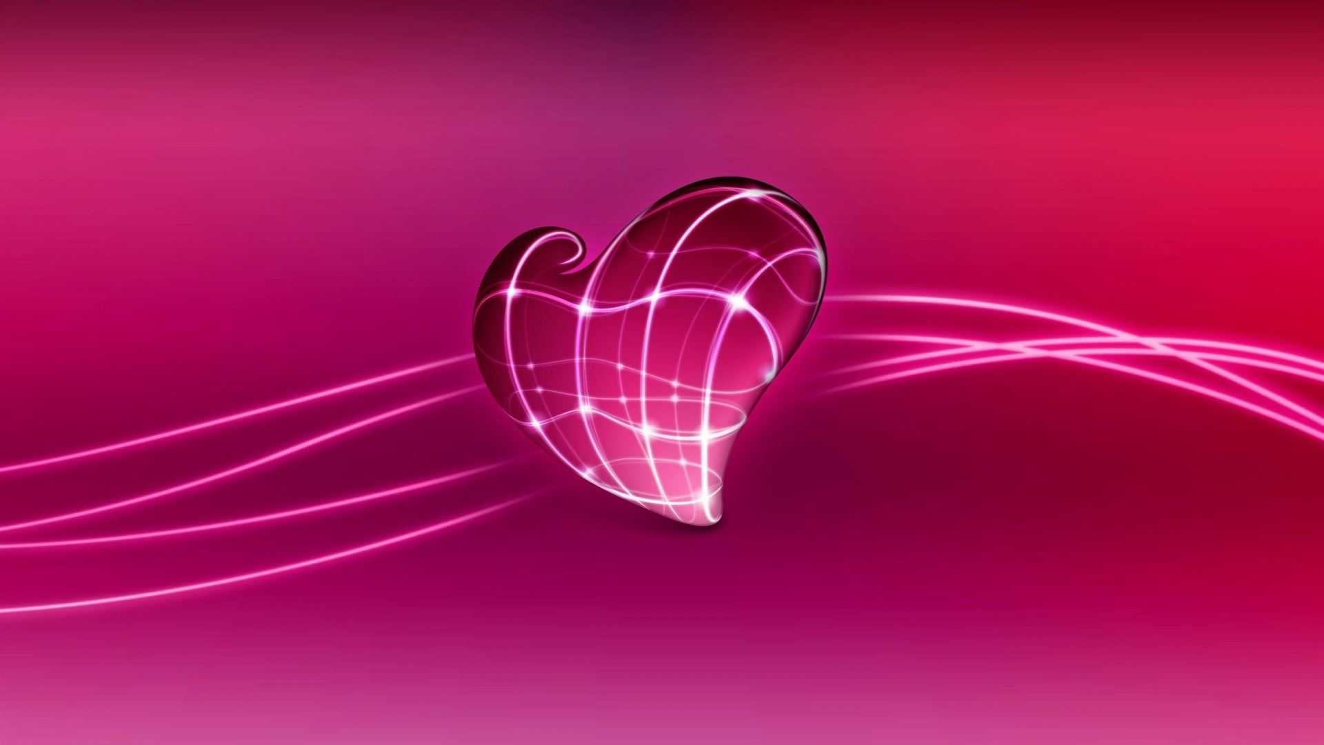1080p Pink Heart Wallpaper 1