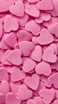 Candy Pink Heart Wallpaper 38