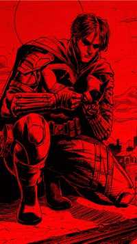 Red Robert Pattinson Batman Wallpaper 1