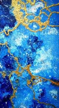 Marble Teal Aesthetic Wallpaper 12