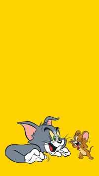 Yellow Tom and Jerry Wallpaper 31