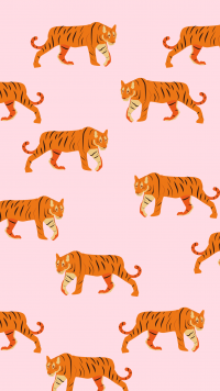 Tiger Preppy Aesthetic Wallpaper 21