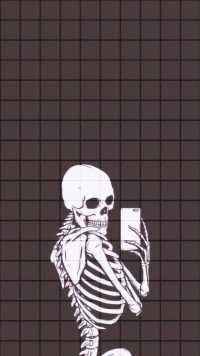 Skeleton Grunge Aesthetic Wallpaper 4