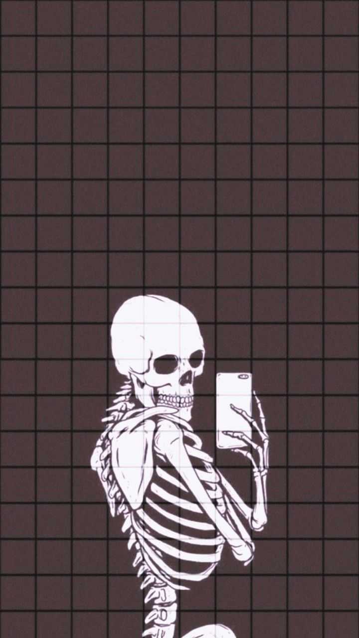 Skeleton Grunge Aesthetic Wallpaper 1