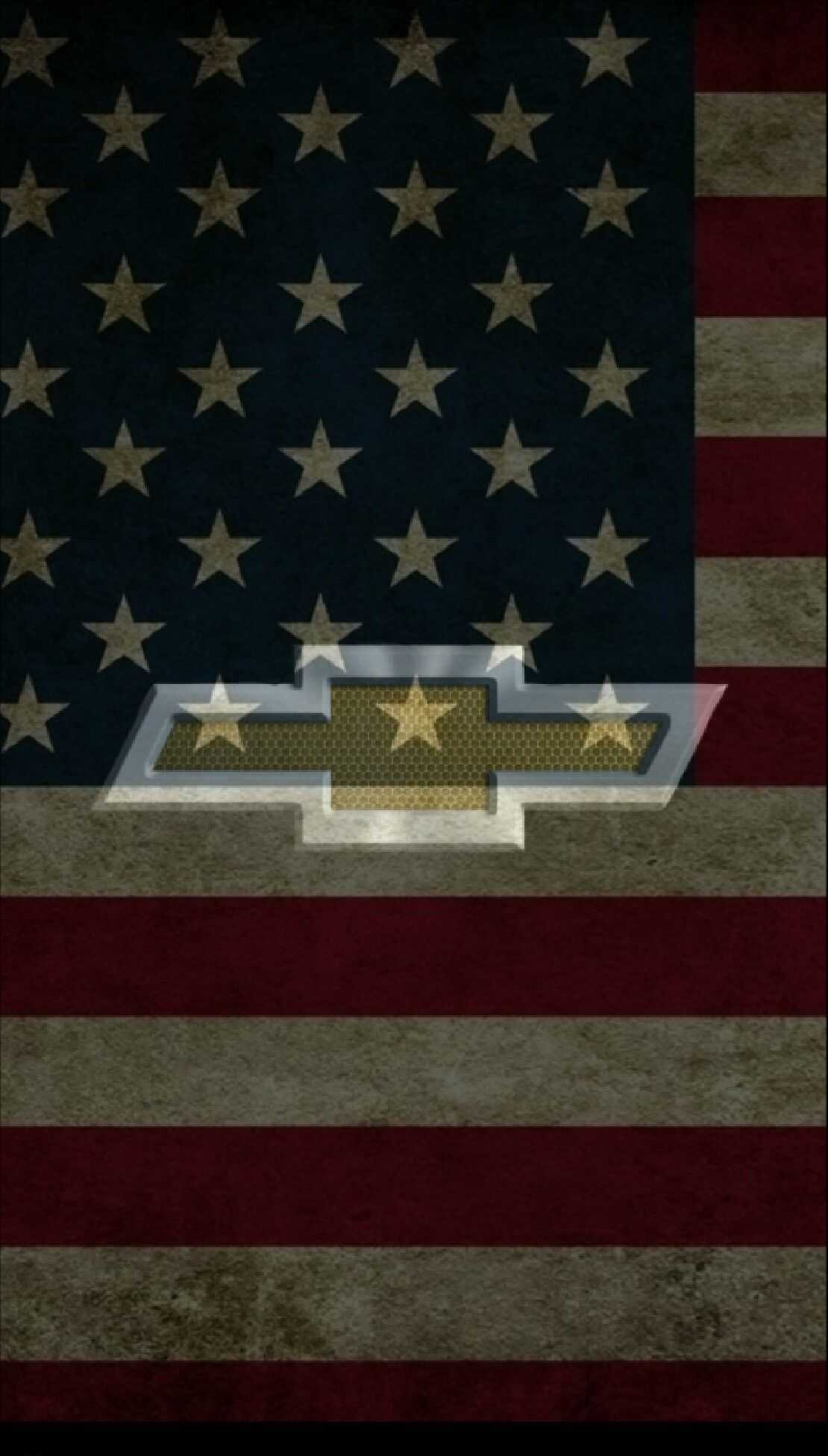 American Flag Chevy Wallpaper 1